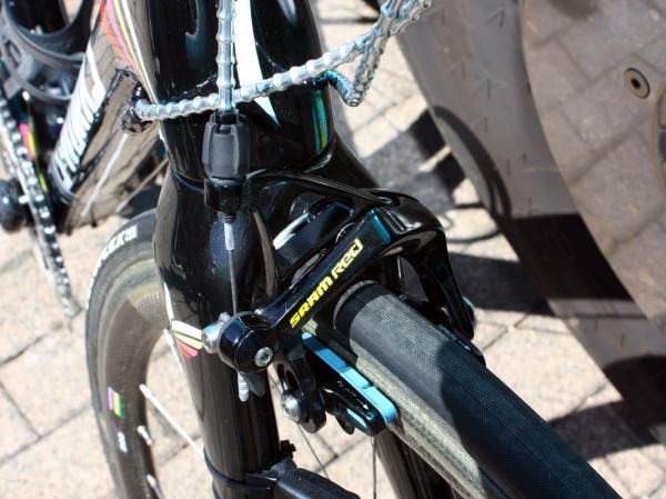 SRAM supplies Contador with its Red LTE group as a two-time Tour de France champion.