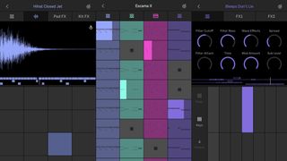 Screenshots showing Ableton Note on iPhone