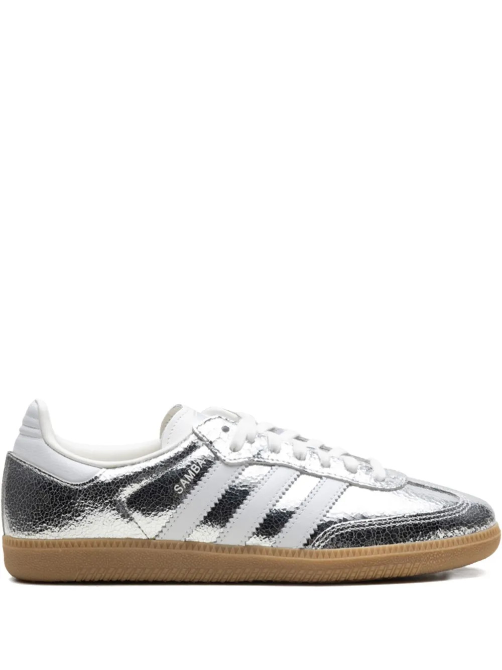 Samba Og "silver Metallic Cracked Leather" Sneakers | 12