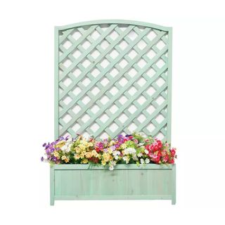 Large Wooden Lattice Planter