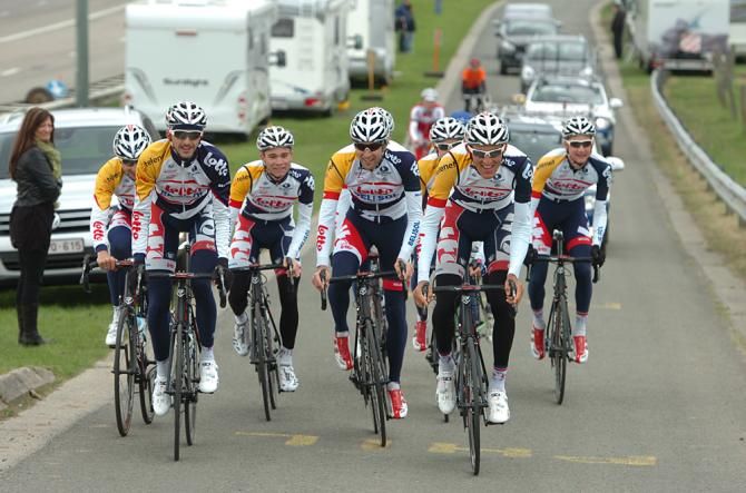 Lotto Belisol trains for Liege-Bastogne-Liege