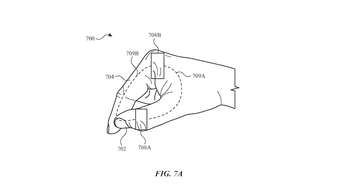 Imagen de las solicitudes de patente de los auriculares VR/AR de Apple