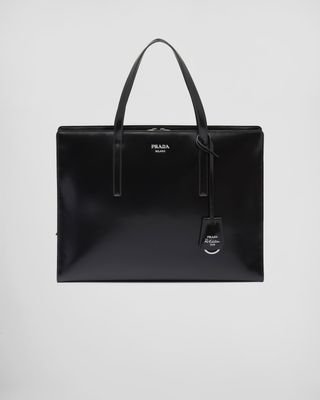 Prada , Re-Edition 1995 brushed-leather large handbag