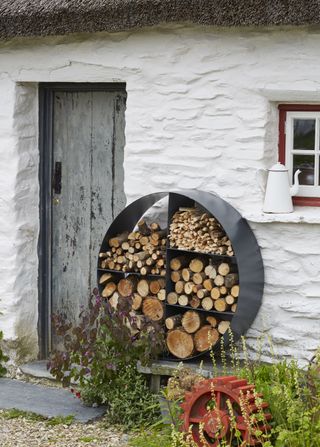 Outdoor log storage online ideas