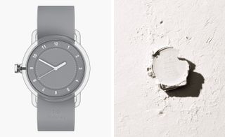 No 3 TR90 grey watch with grey silicone wristband
