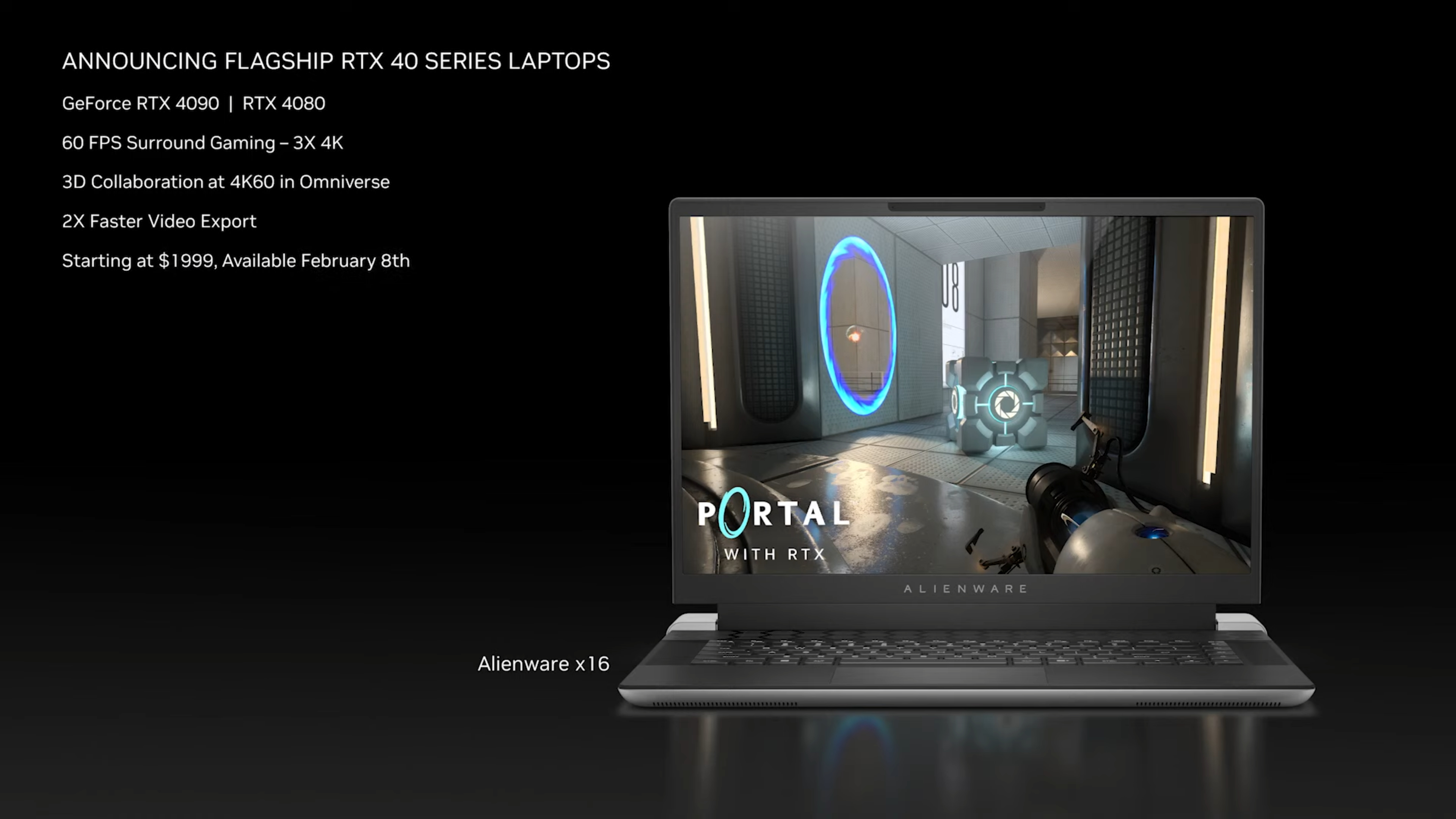 Portátiles Nvidia CES 2023, RTX 4090 y 4080