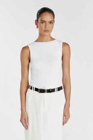 Dissh, Sienna White Knit Tank