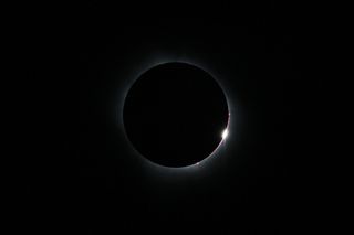 Diamond ring effect of total solar eclipse of July 11, 2010.
