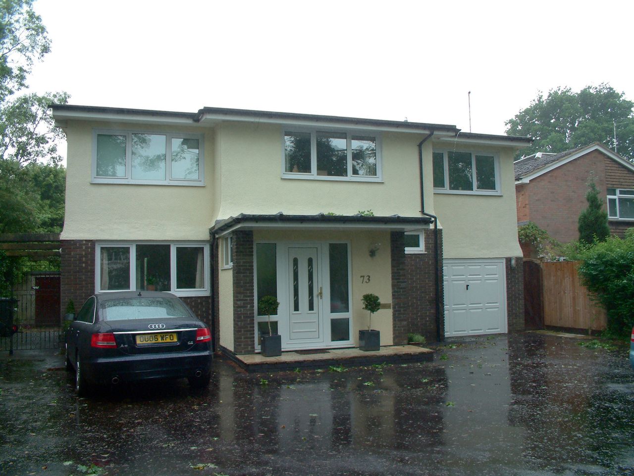The before shot of a 1960s house renovation