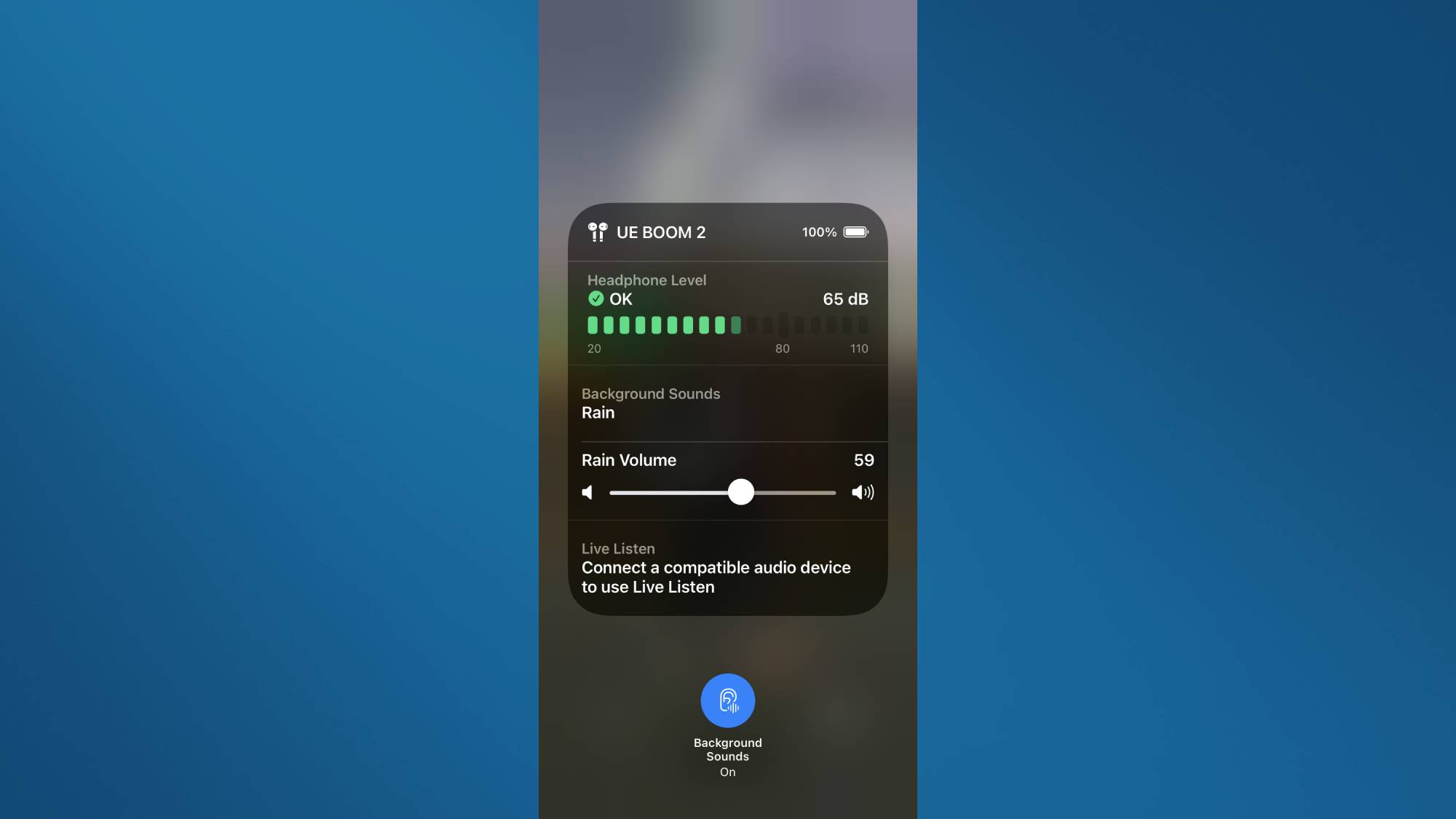 How to turn on Background Sounds in iOS 15 - representing an iPhone hidden feature