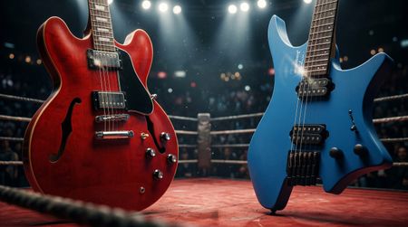 ES-335 and Boden in a ring