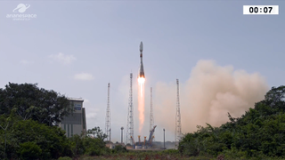 An Arianespace Soyuz rocket lifted off from French Guiana on March 9, 2018 to deliver four O3b communications satellites into orbit.