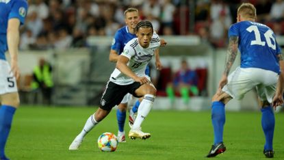 Leroy Sane made his debut for Germany in 2015