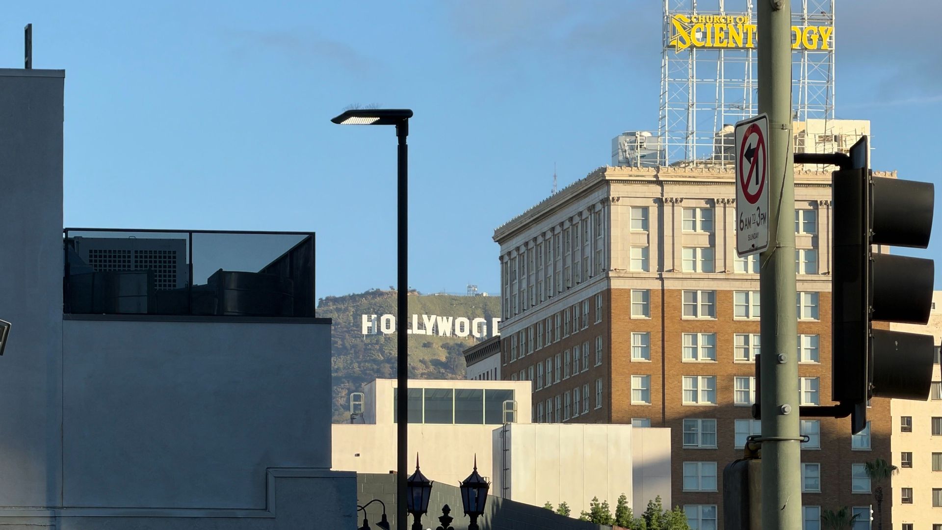 A photo of Hollywood from an Apple event