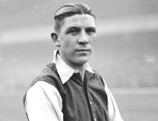 Ted Drake of Arsenal in 1934.