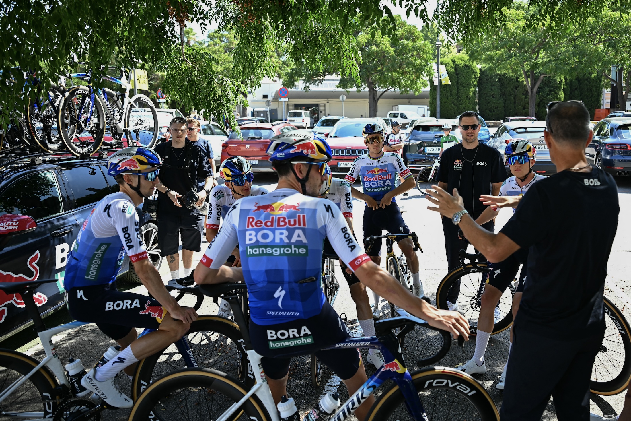 Red Bull Bora Hansgrohe team meeting
