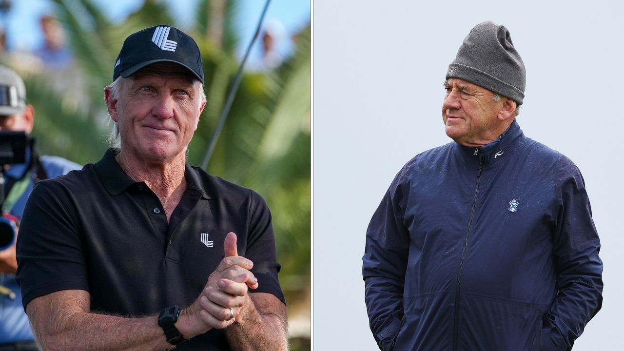 Greg Norman and Peter Dawson