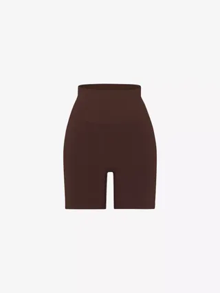 Skims, The Smoothing double-waistband stretch-woven shorts