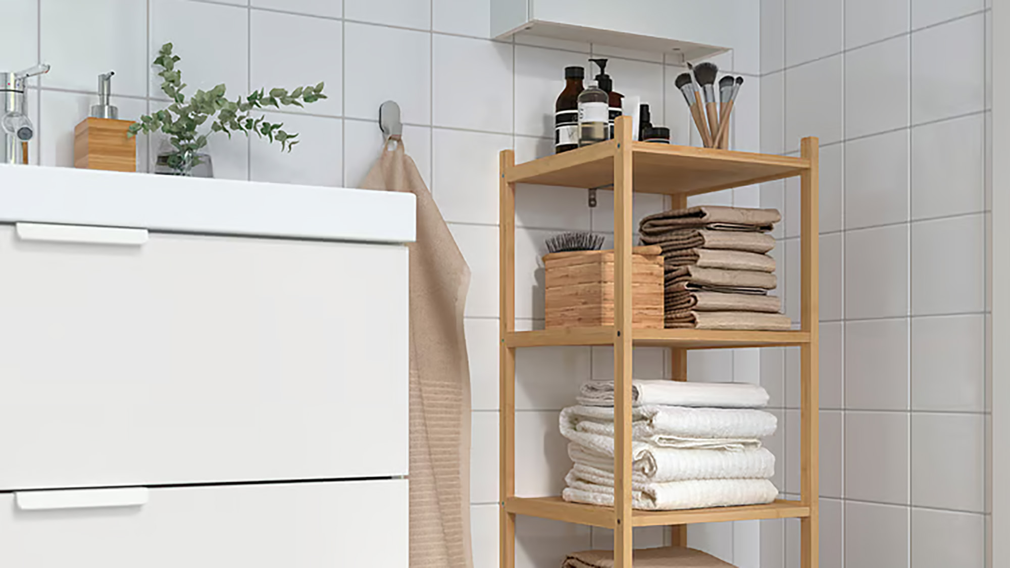 IKEA ragrund-shelf-unit-bamboo