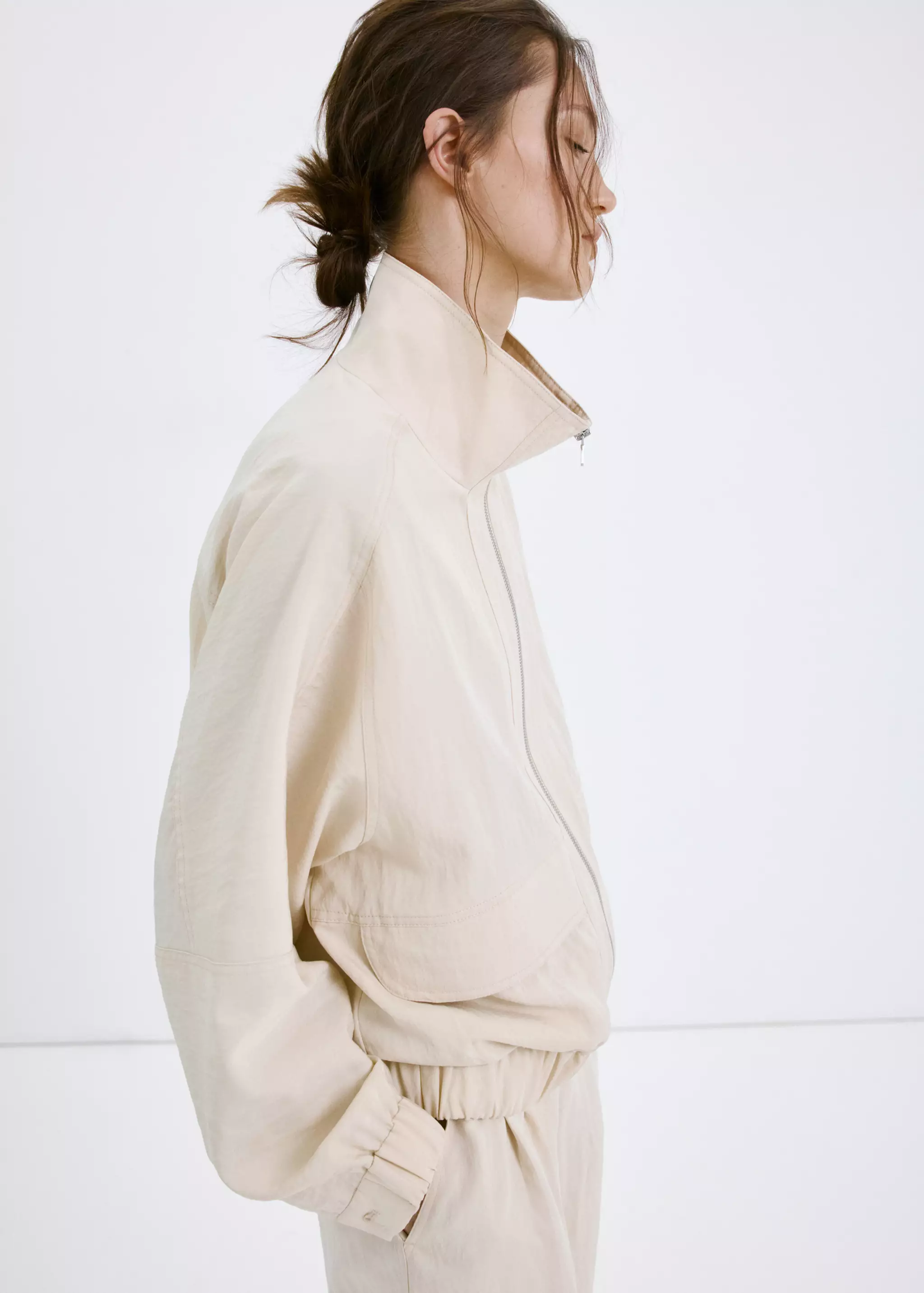 Lyocell Bomber Jacket - Women | Mango Usa