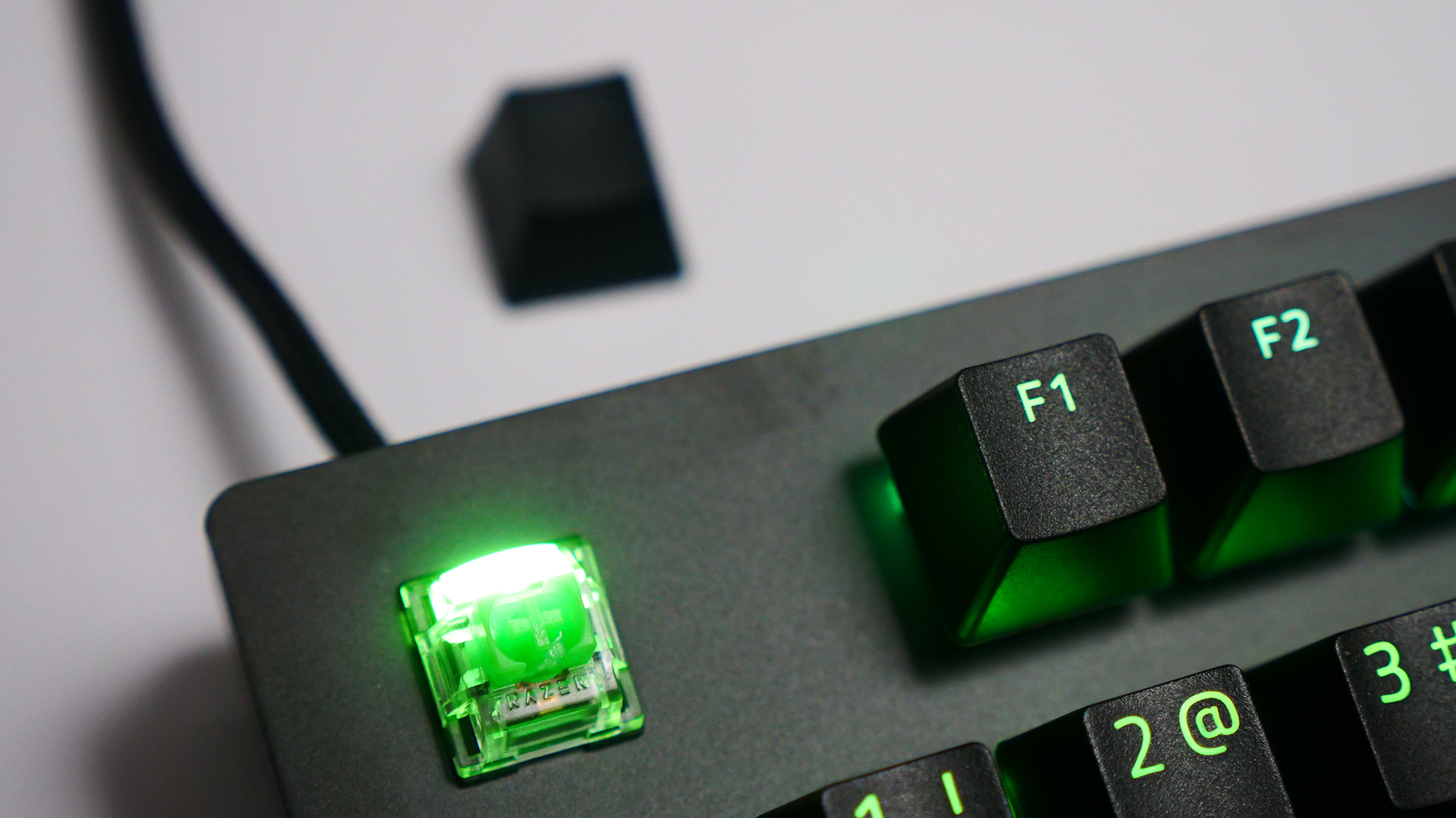 Razer BlackWidow V3 with Esc keycap removed