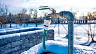 Faucet in winter