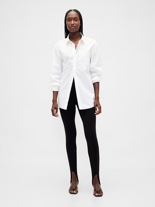 High Rise Ponte Stirrup Pants