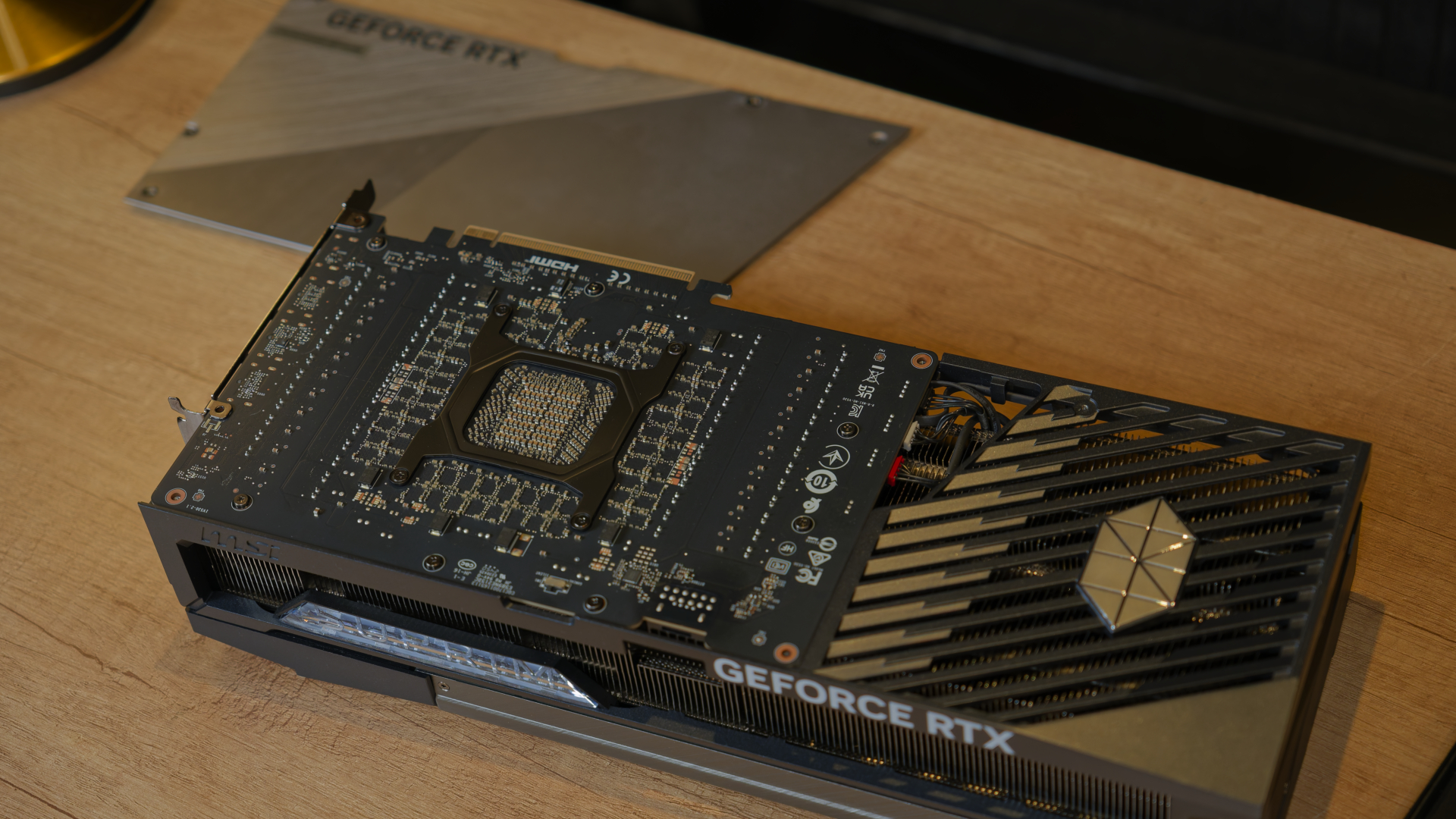 Greyscale ITX Build GPU Block Installation