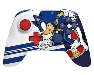 Sonic Nintendo Switch controller with the branding removed