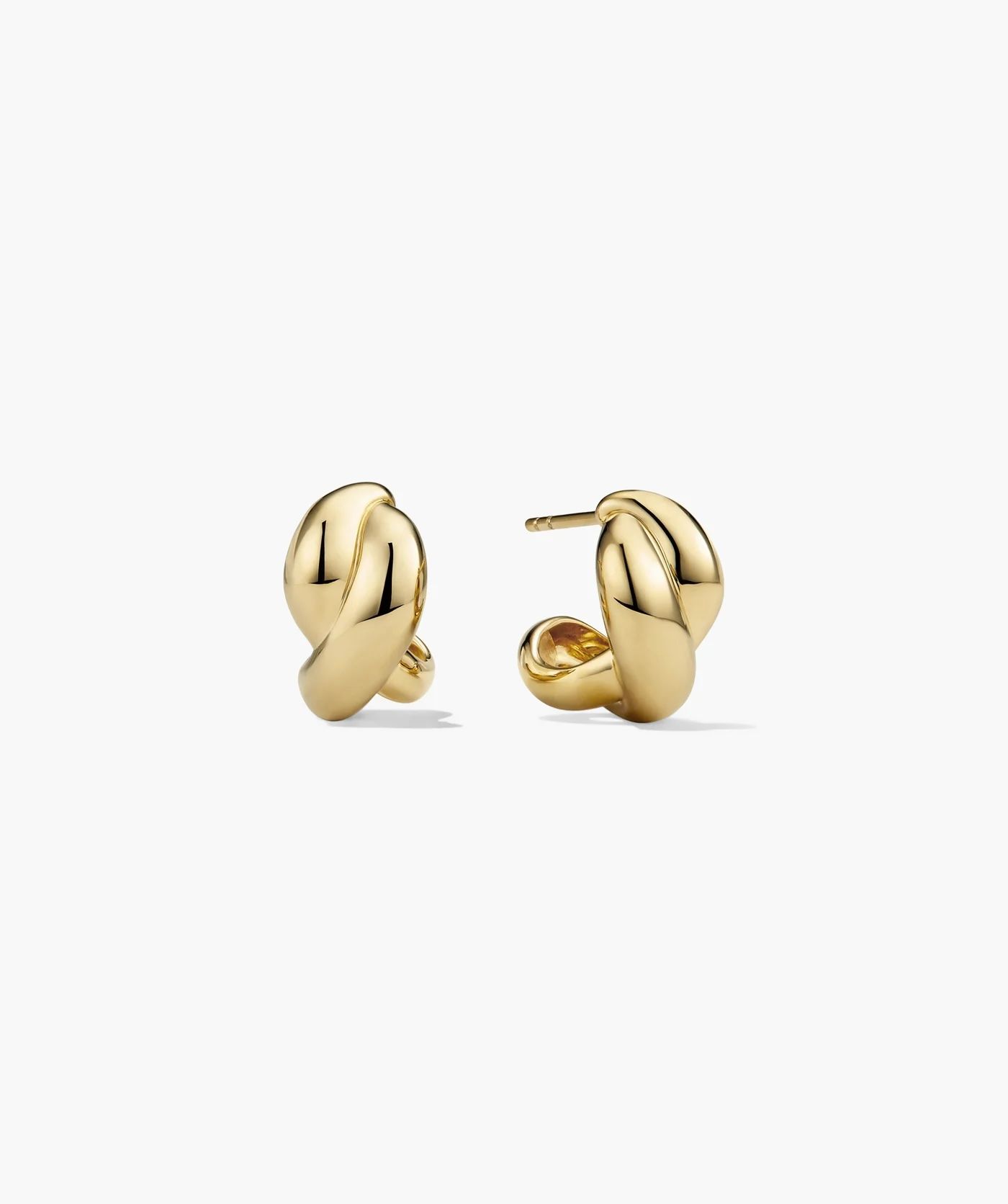 Mejuri gold brioche hoops
