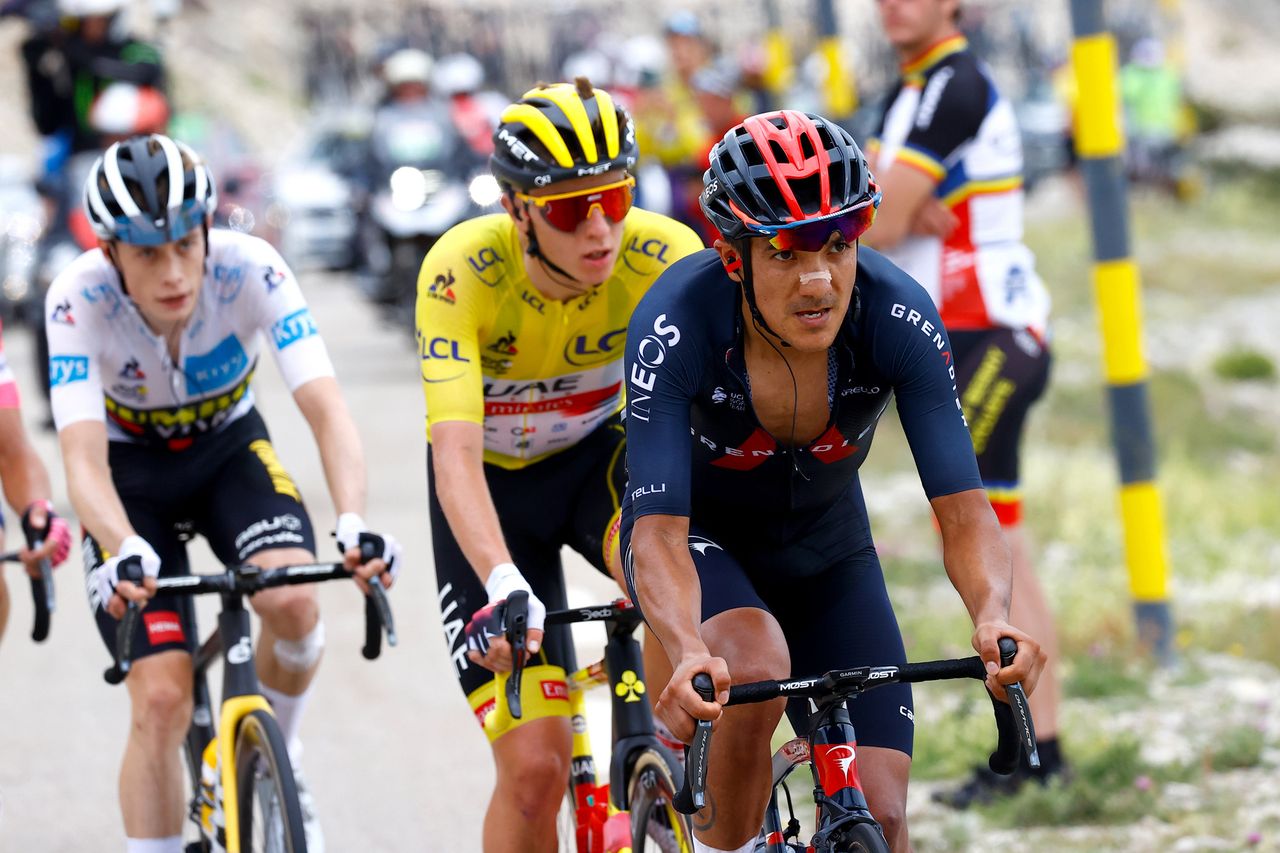 Tour de France 2021 108th Edition 11th stage Sorgues Malaucene 1989 km 07072021 Richard Carapaz ECU Ineos Grenadiers Tadej Pogacar SLO UAE Team Emirates photo Luca BettiniBettiniPhoto2021