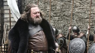Mark Addy commands his army in Game of Thrones