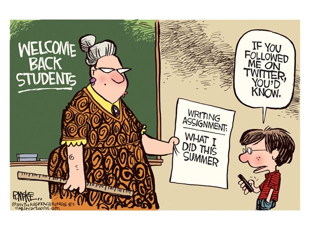 Editorial cartoon summer Twitter