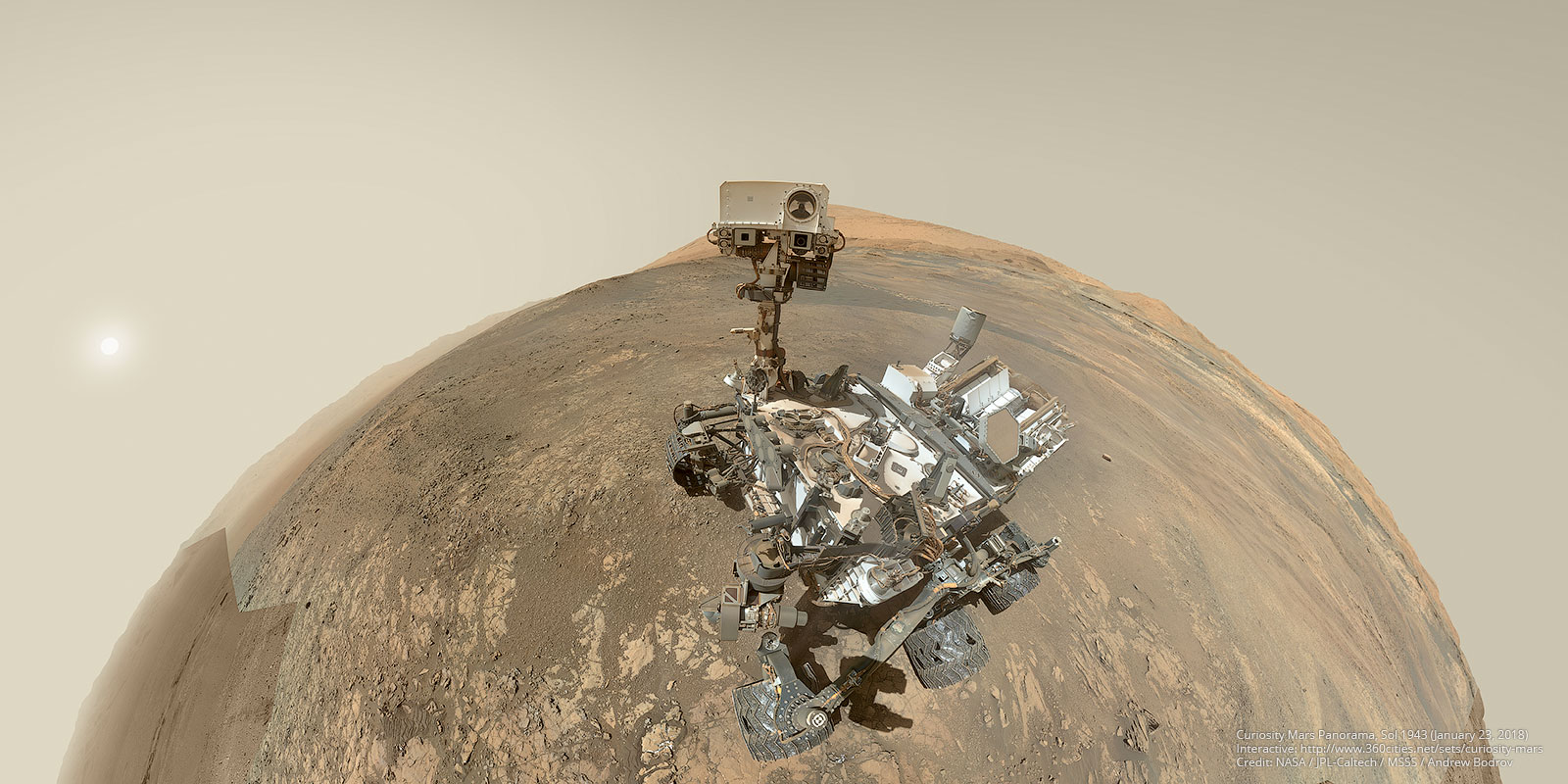 NASA Curiosity rover on Mars