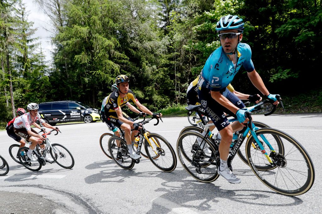 LA PLAGNE FRANCE JUNE 05 Ion Izagirre Insausti of Spain and Team Astana Premier Tech during the 73rd Critrium du Dauphin 2021 Stage 7 a 1715km stage from SaintMartinLeVinoux to La Plagne 2072m UCIworldtour Dauphin dauphine on June 05 2021 in La Plagne France Photo by Bas CzerwinskiGetty Images