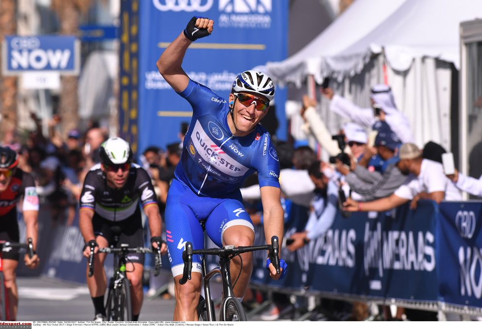 Marcel Kittel (Quick Step Floors) wins stage 5 of the Dubai Tour