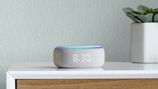 Amazon Echo Dot with clock