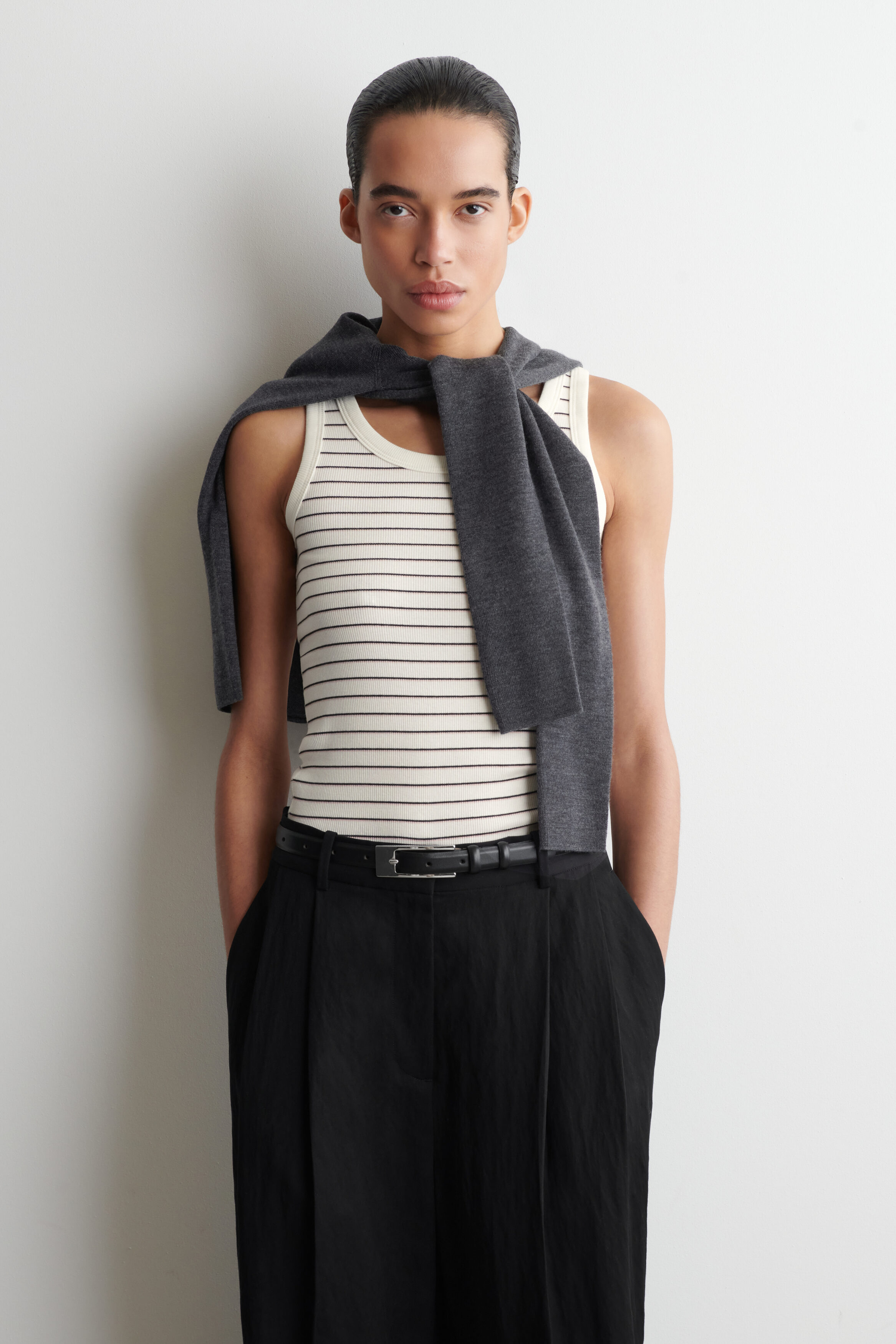 Ribbed Cotton Tank Top