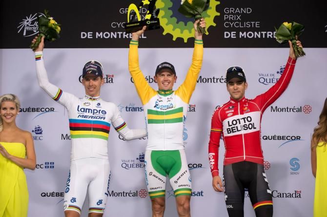 Rui Costa (Lampre-Merida), Simon Gerrans (Orica-GreenEdge) and Tony Gallopin (Lotto-Belisol)