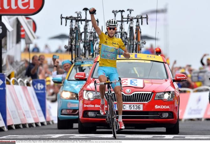 Vincenzo Nibali (Astana) wins stage 18 of the Tour de France