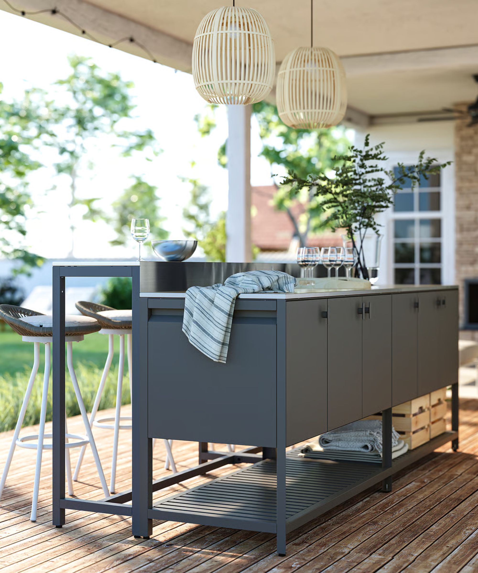 Ikea's B&amp;Aring;TSK&amp;Auml;R Outdoor Kitchen Island