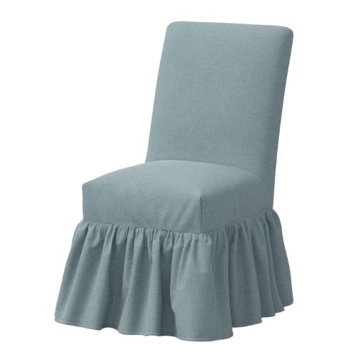 Ruffled Slipcover Dining Chair