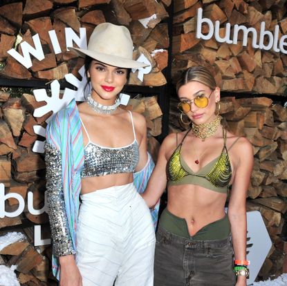 rancho mirage, ca april 15 kendall jenner and hailey baldwin attend winter bumbleland day 1 on april 15, 2017 in rancho mirage, california photo by jerod harrisgetty images for fva productions