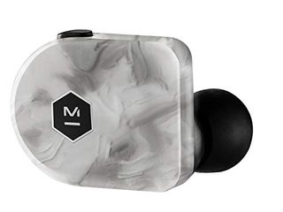 Master & Dynamic MW07 Plus True Wireless Earphones - Noise Cancelling with Mic Bluetooth, Lightweight in-Ear Headphones - White Marble