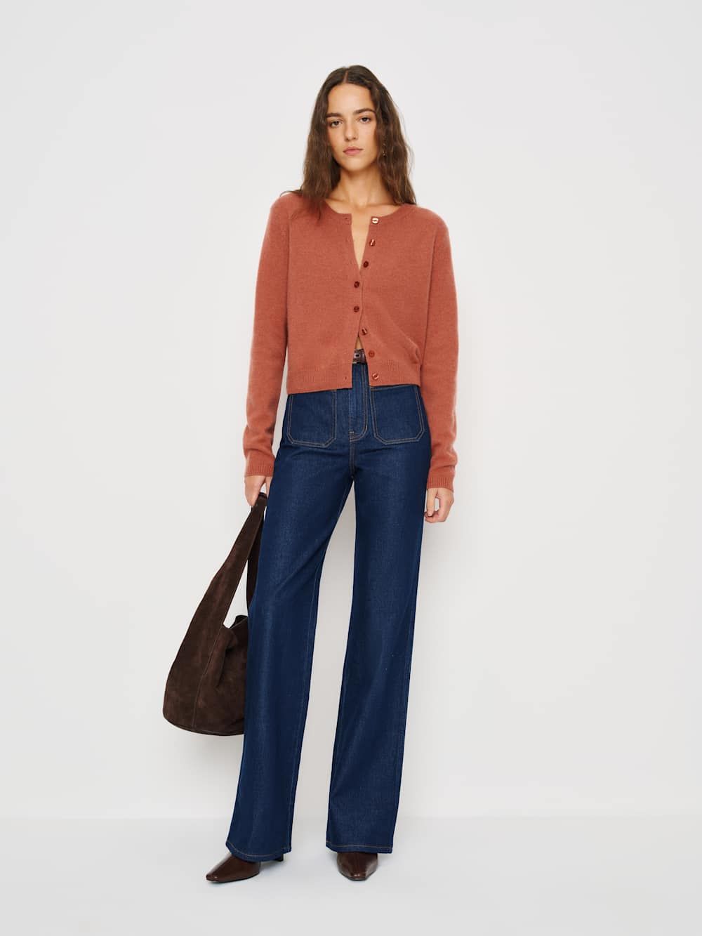 Clara Cashmere Crew Cardigan