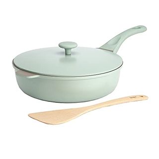 Amazon.com: Goodful All-In-One Pan, Multilayer Nonstick, High-Performance Cast Construction, Multipurpose Design Replaces Multiple Pots and Pans, Dishwasher Safe Cookware, 11-Inch, 4.4-Quart Capacity, Sage Green: Home 
Kitchen