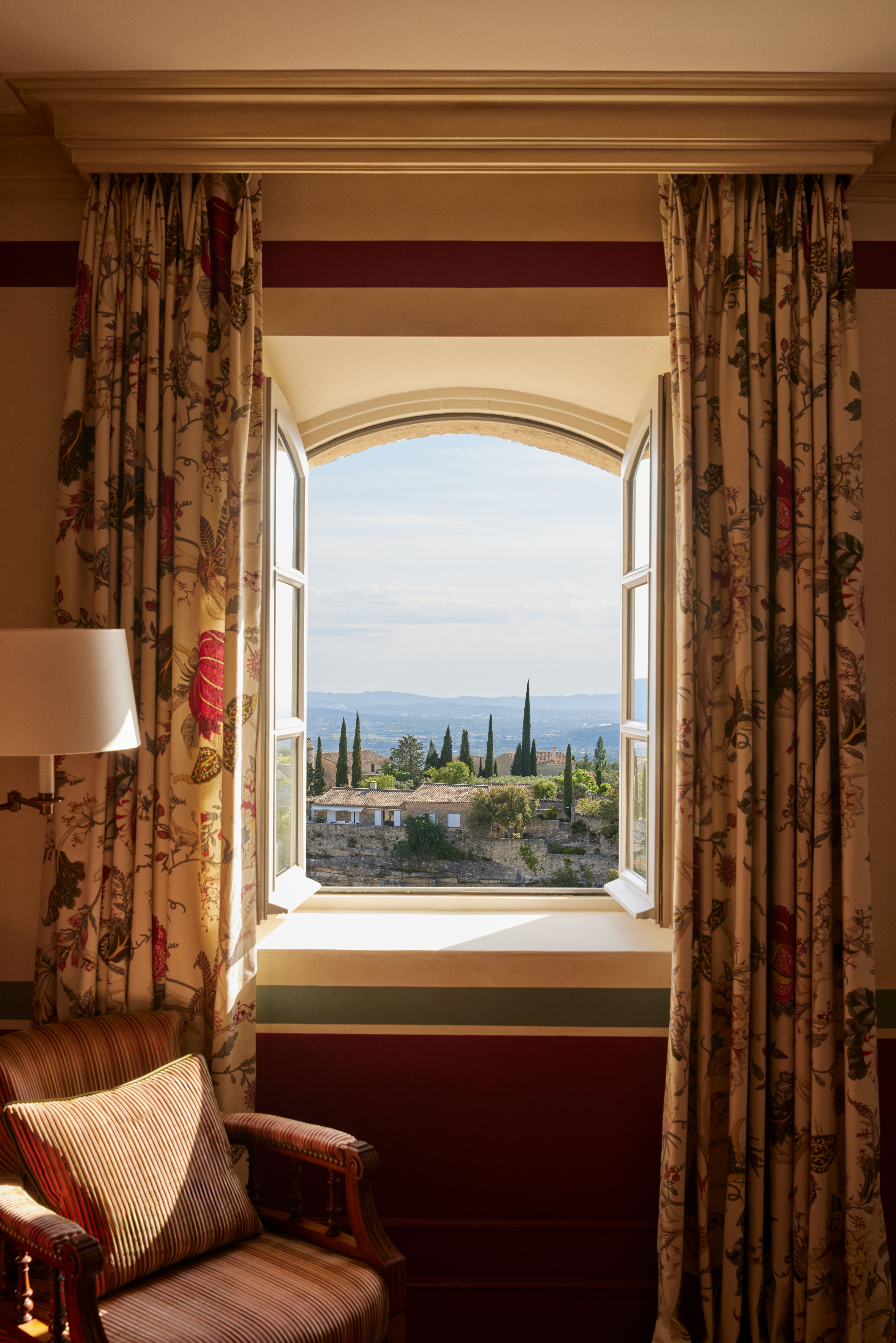 view from a bedroom window in La Bastide