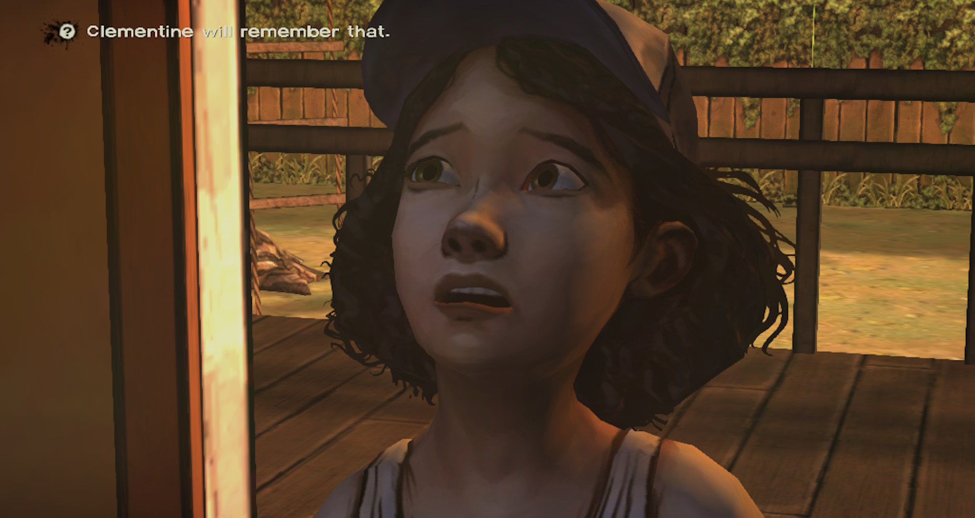 Telltale's The Walking Dead screenshot: Clementine will remember that.