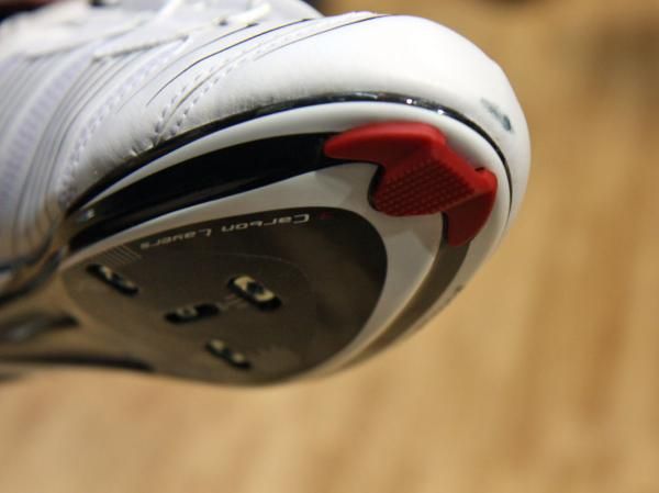 Vents in the toe and midfoot of Northwave's carbon soles help keep air moving through.