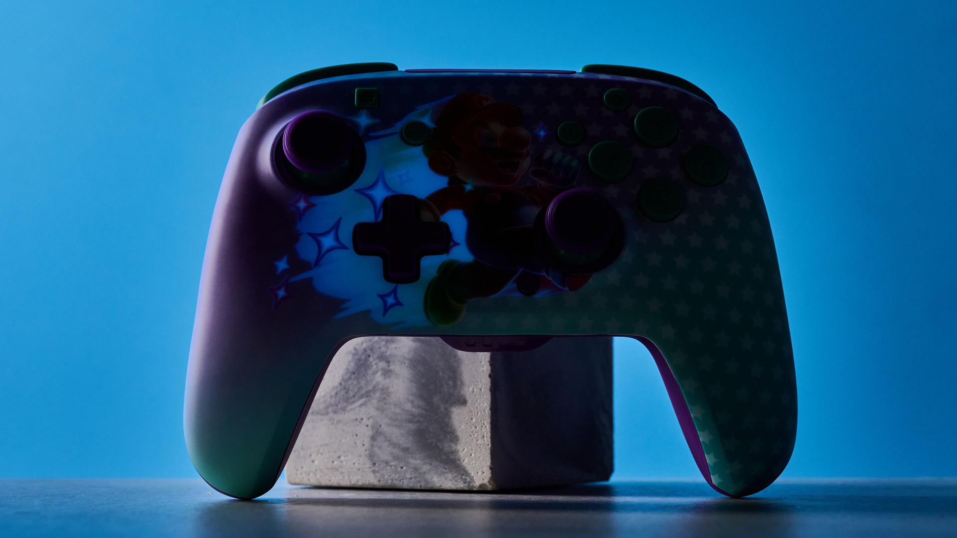 A Mario-themed Turtle Beach Rematch Wireless gaming controller for Nintendo Switch 2 and other Switch consoles